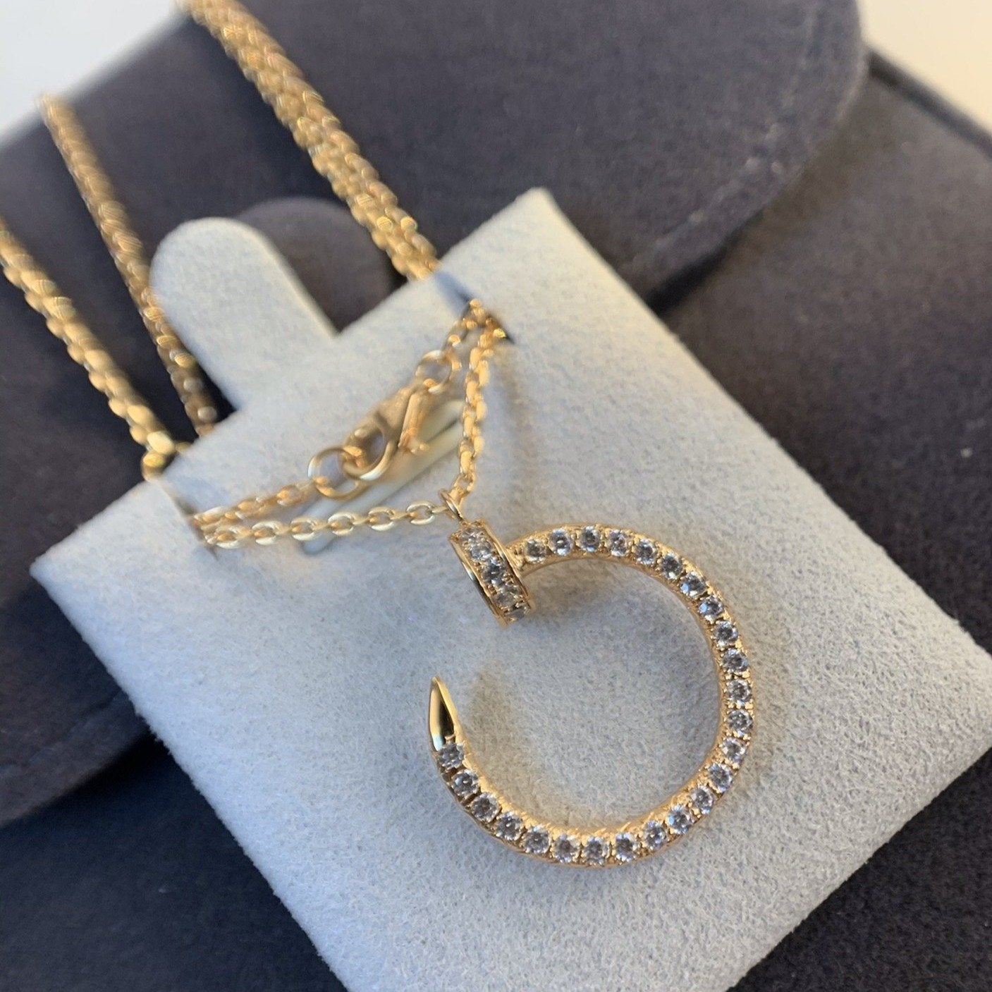 Mysitc JUSTE NECKLACE PINK GOLD DIAMONDS