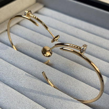 Mysitc JUSTE EARRINGS GOLD DIAMONDS 1.8MM