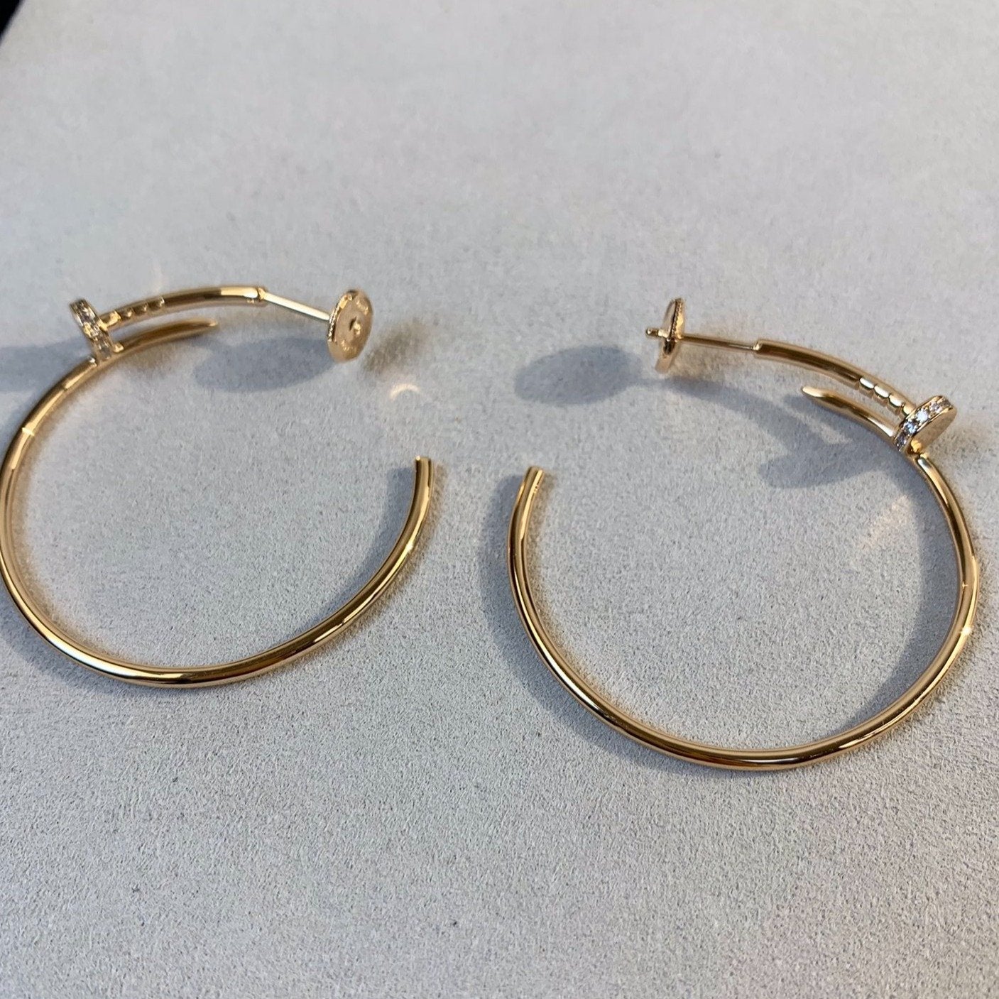 Mysitc JUSTE EARRINGS GOLD DIAMONDS 1.8MM