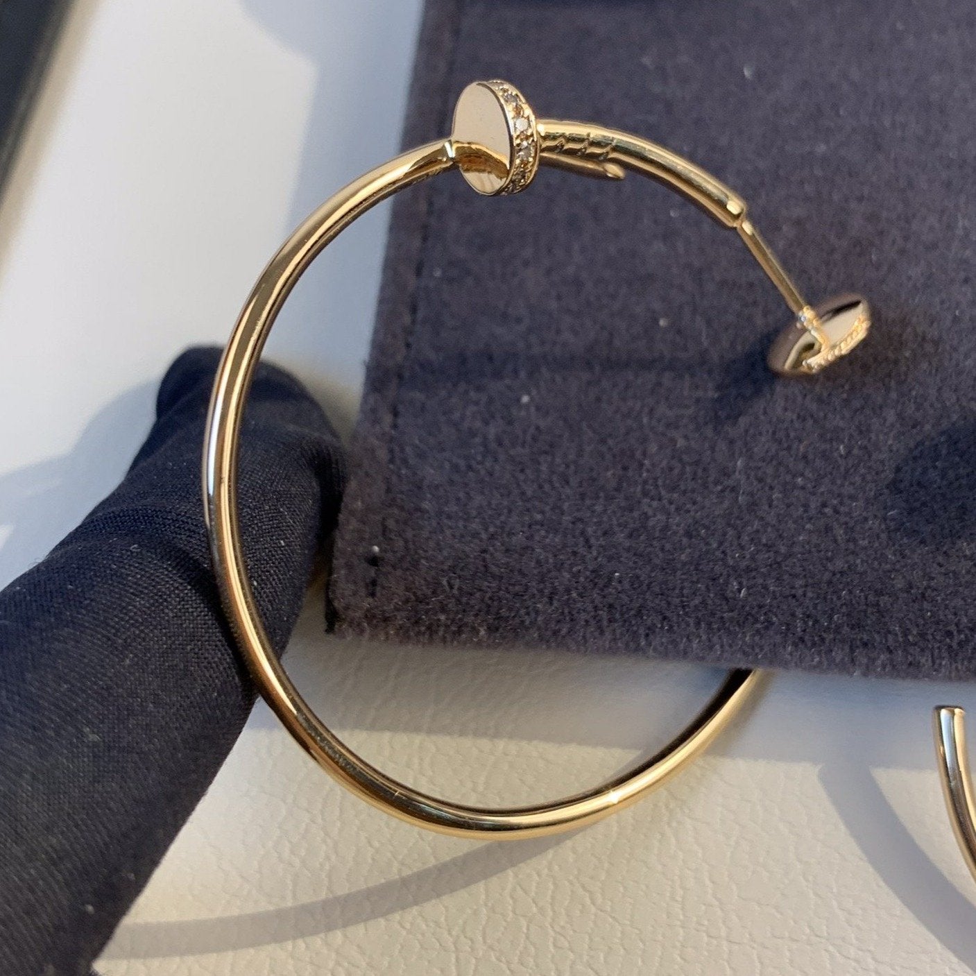 Mysitc JUSTE EARRINGS GOLD DIAMONDS 1.8MM