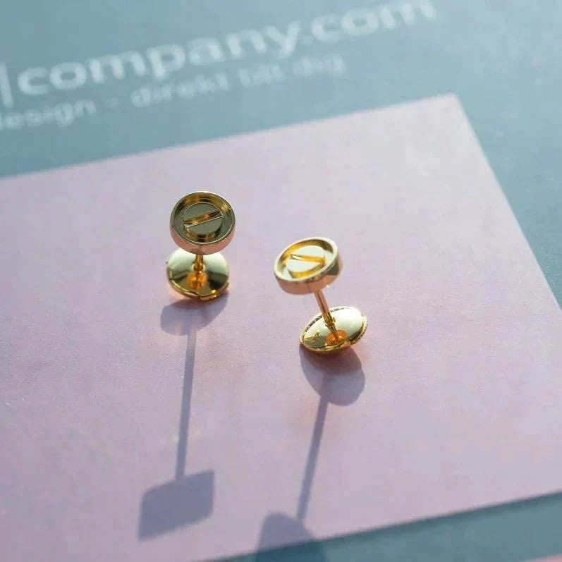 Mysitc LOVE EARRINGS GOLD 10MM