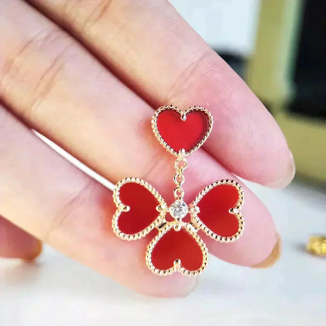 Mysitc SWEET CLOVER CARNELIAN EARRINGS
