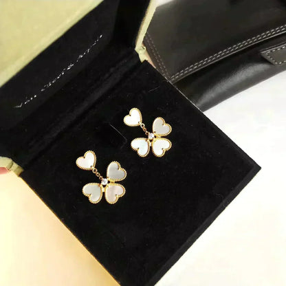 Mysitc CLOVER SWEET WHITE MOP EARRINGS
