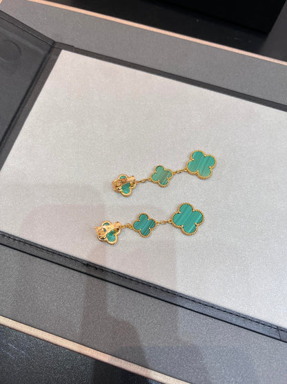 Mysitc CLOVER MALACHITE 3 MOTIFS GOLD