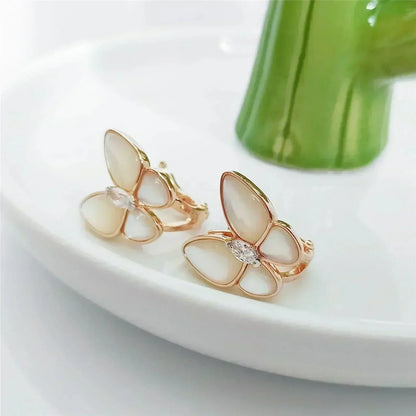 Mysitc BUTTERFLY MOP DIAMOND EARRINGS