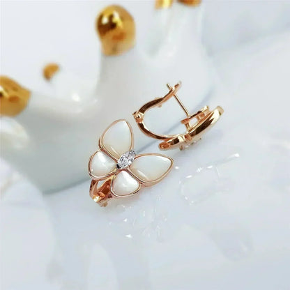 Mysitc BUTTERFLY MOP DIAMOND EARRINGS
