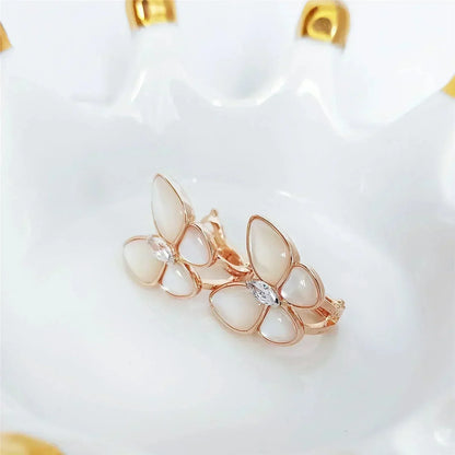 Mysitc BUTTERFLY MOP DIAMOND EARRINGS