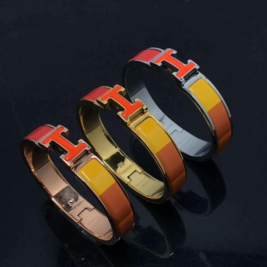 Mysitc H BRACELET ORANGE RAINBOW CERAMIC