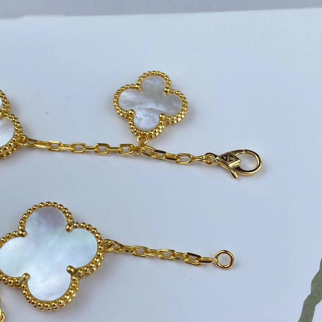 Mysitc MAGIC CLOVER MOP GOLD BRACELET 5 MOTIFS