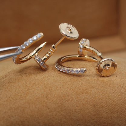 Mystic JUSTE OHRRINGE 12.75MM ROSÉGOLD DIAMANT