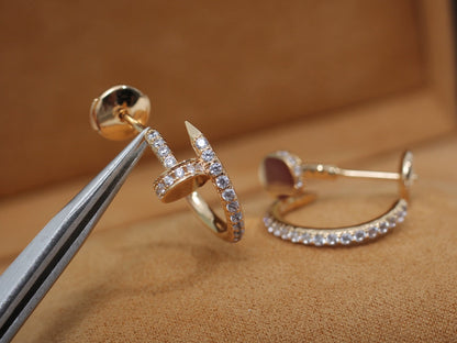 Mystic JUSTE OHRRINGE 12.75MM ROSÉGOLD DIAMANT