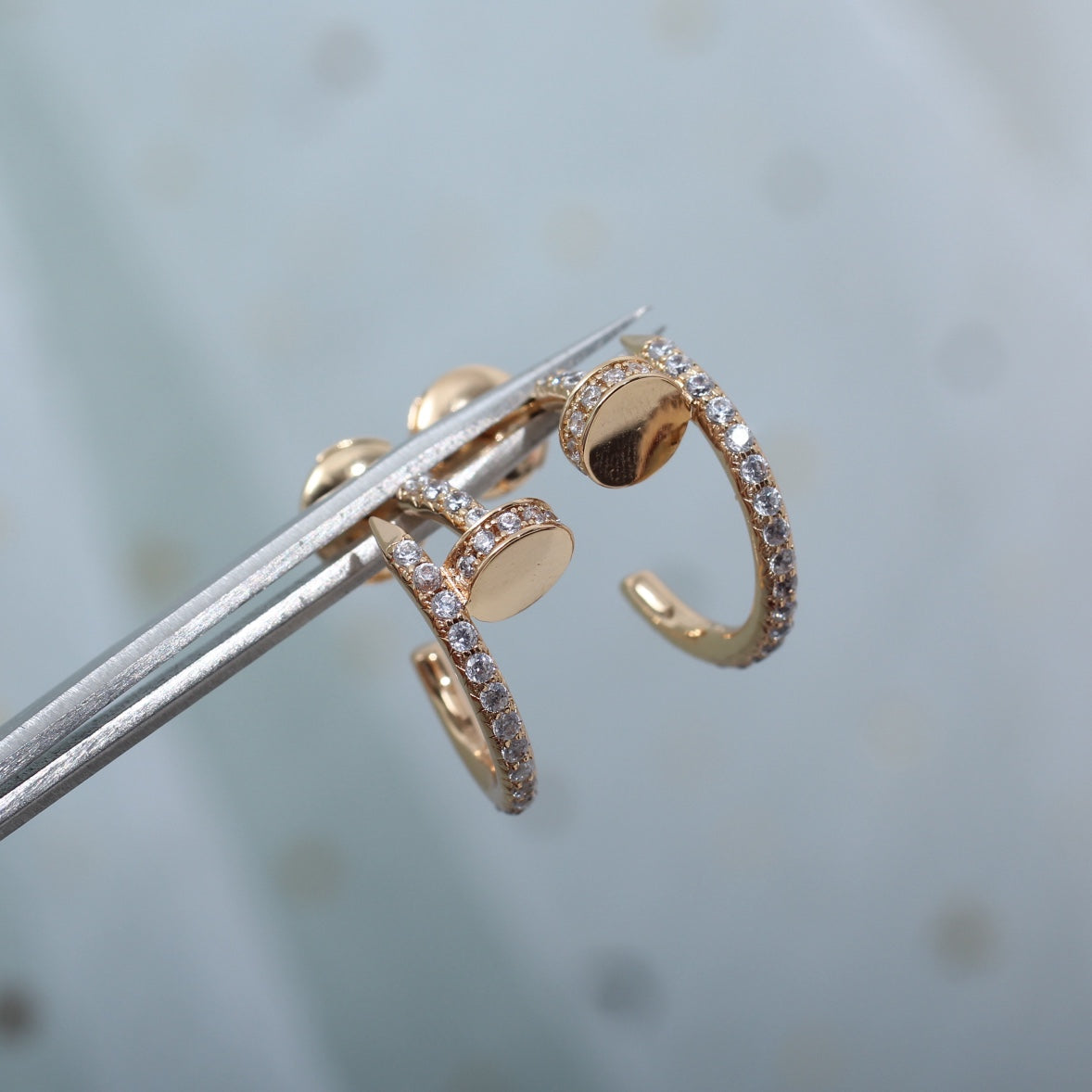 Mystic JUSTE OHRRINGE 12.75MM ROSÉGOLD DIAMANT