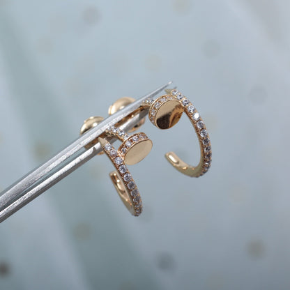 Mystic JUSTE OHRRINGE 12.75MM ROSÉGOLD DIAMANT