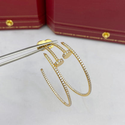 Mysitc JUSTE EARRINGS FULL DIAMONDS 1.8MM