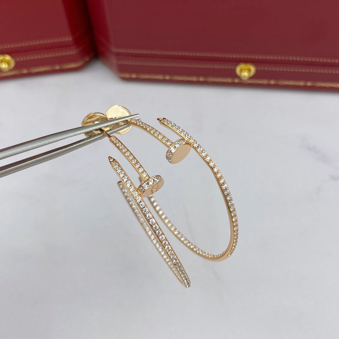 Mysitc JUSTE EARRINGS FULL DIAMONDS 1.8MM
