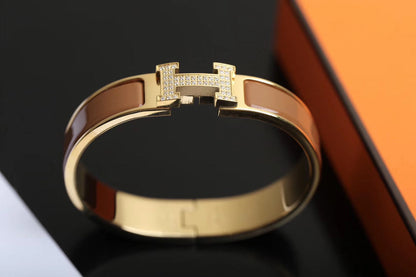 Mysitc H BRACELET GOLD DIAMOND