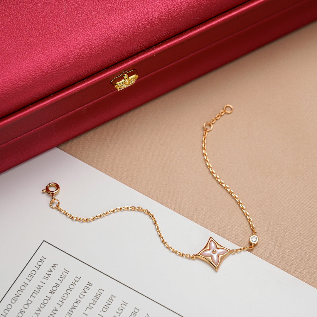 Mysitc STAR 1 DIAMOND PINK GOLD BRACELET