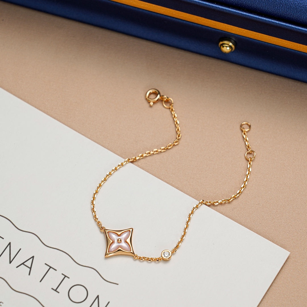 Mysitc STAR 1 DIAMOND PINK GOLD BRACELET
