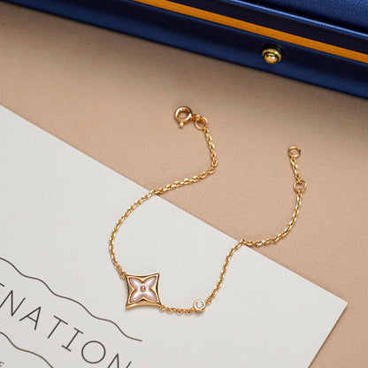 Mysitc STAR 1 DIAMOND PINK GOLD BRACELET