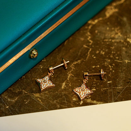 Mysitc STAR DIAMONDS EARRINGS GOLD