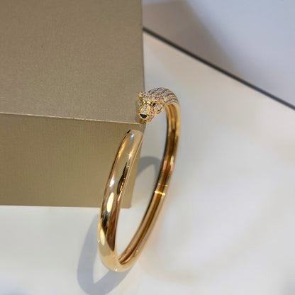 Mystisches PANTHERE GOLD DIAMANT OFFENER ARMBAND