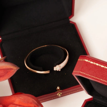Mystic PANTHERE ROSÉGOLD DIAMANT OFFENER ARMREIF