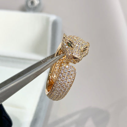 Mystic PANTHERE PINK GOLD DIAMOND RING