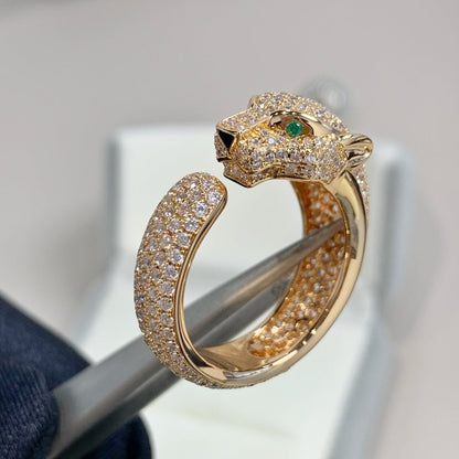 Mystic PANTHERE PINK GOLD DIAMOND RING