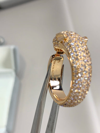 Mystic PANTHERE PINK GOLD DIAMOND RING