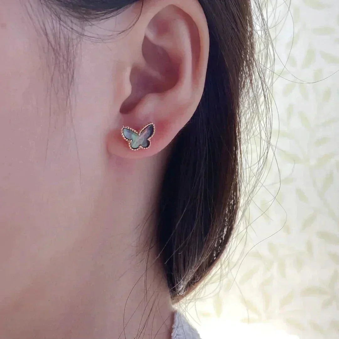 Mysitc BUTTERFLY DARK MOP  EARRINGS