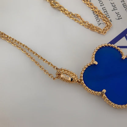 Mysitc CLOVER 25MM NECKLACE TURQUOISE ROSE GOLD