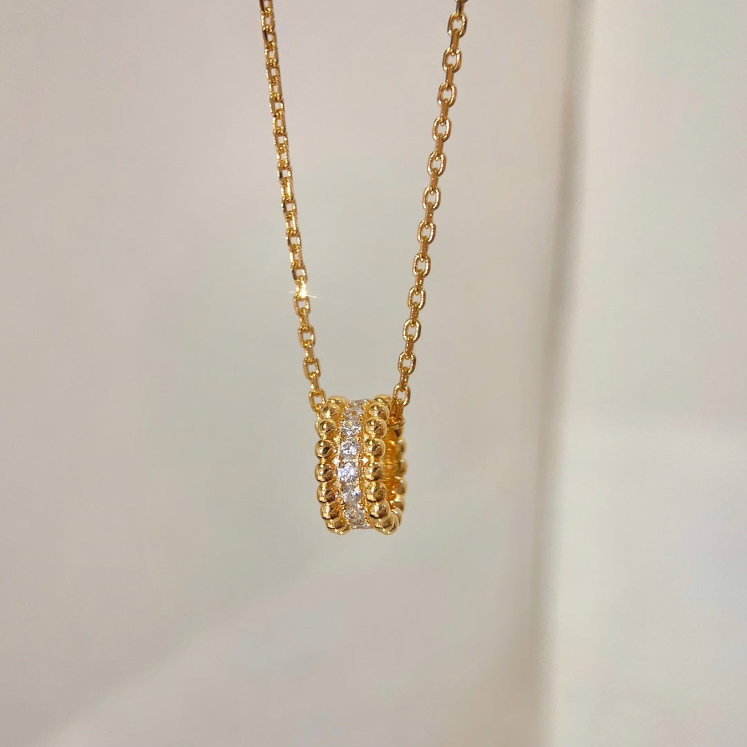 Mystische PERLEE DIAMANT HALSKETTE