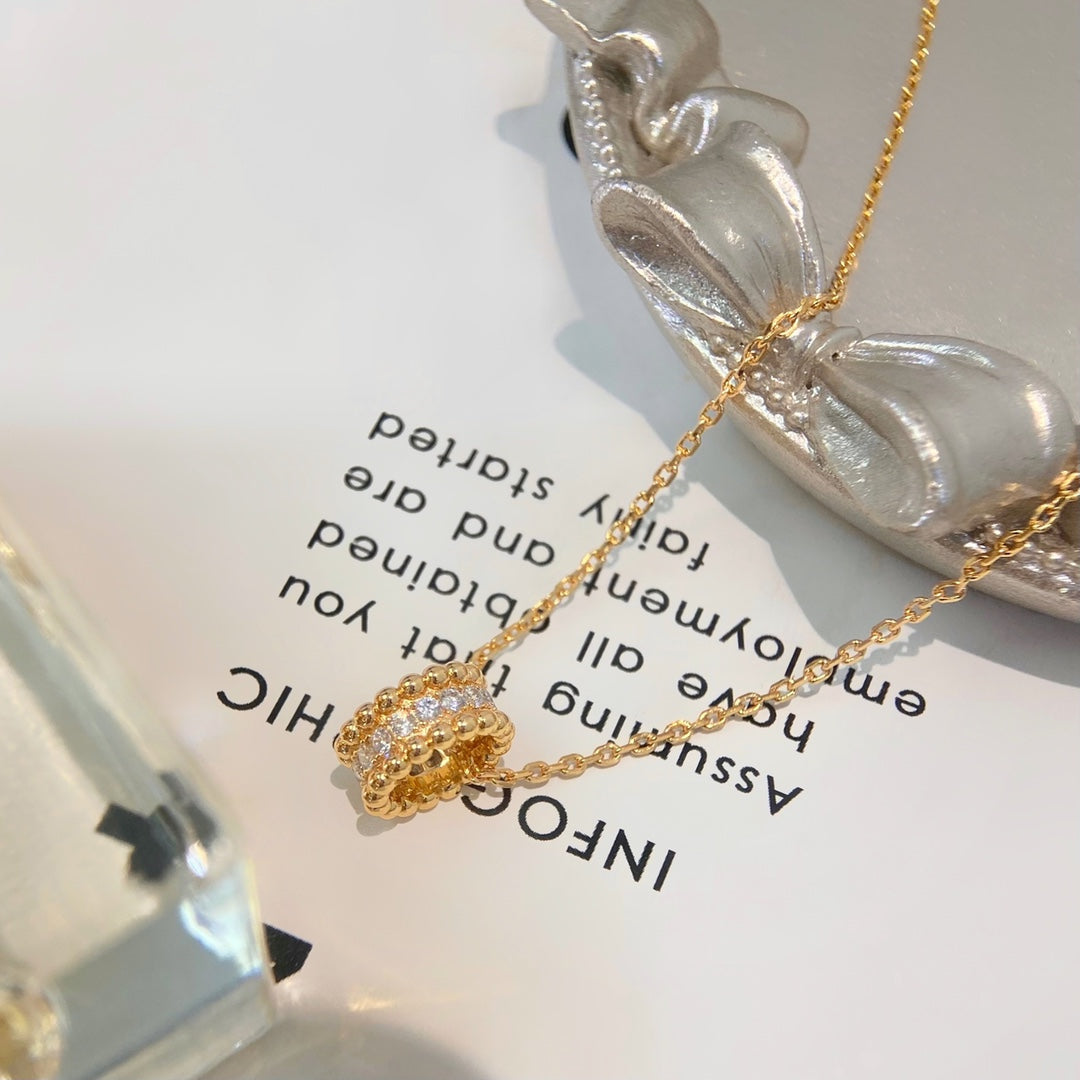Mystische PERLEE DIAMANT HALSKETTE