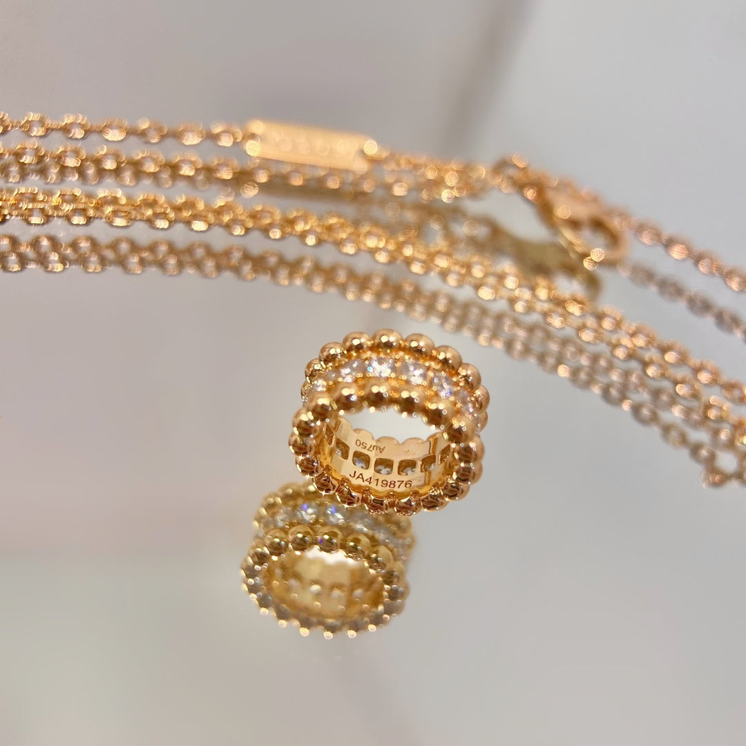 Mystische PERLEE DIAMANT HALSKETTE