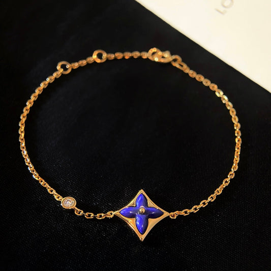 Mysitc COLOR STAR PINK GOLD DIAMOND BRACELET