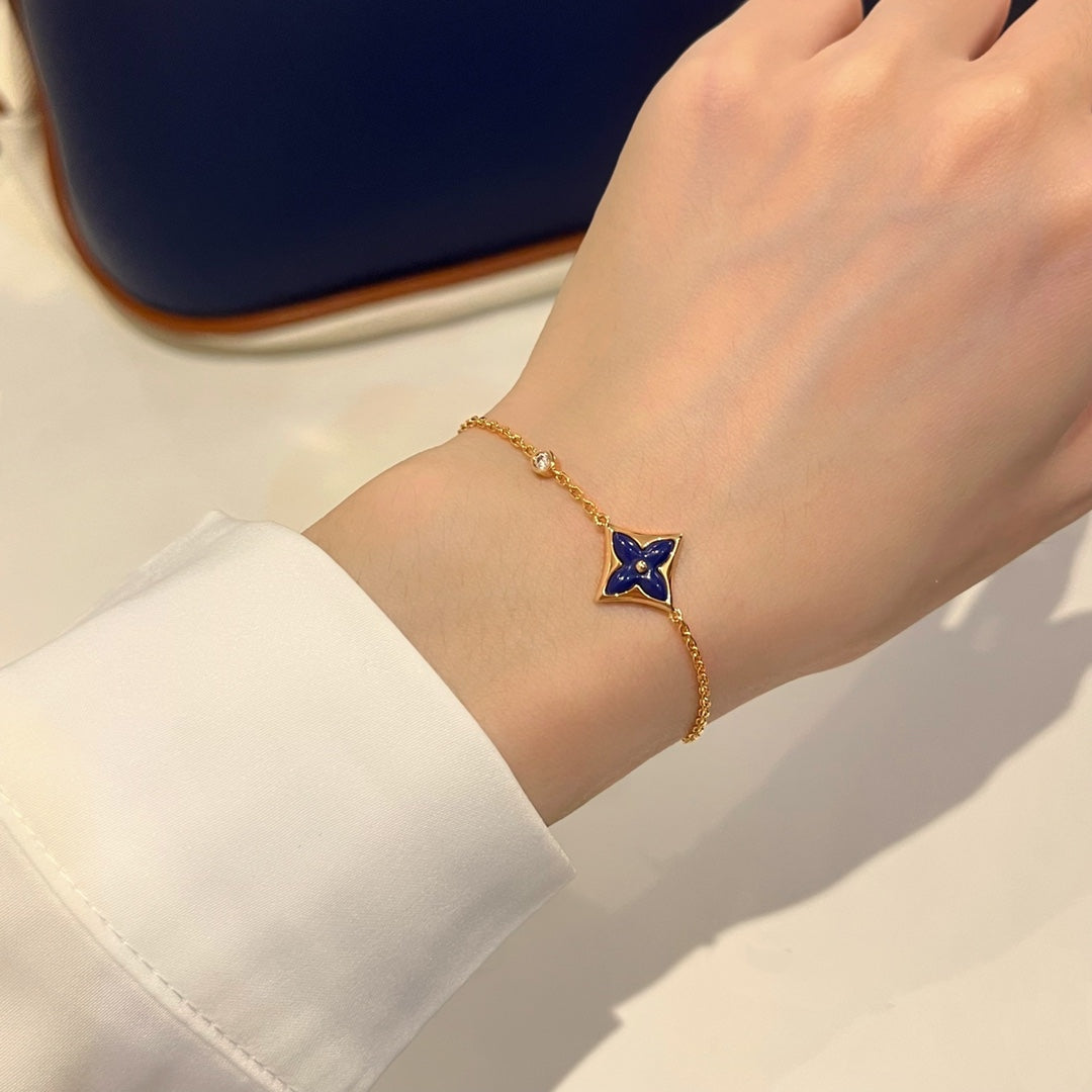 Mysitc COLOR STAR PINK GOLD DIAMOND BRACELET