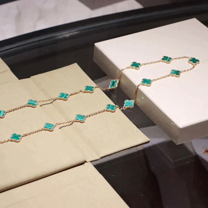 Mysitc CLOVER 20 MOTIFS MALACHITE GOLD