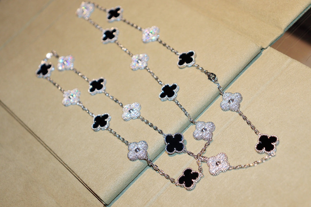 Mysitc CLOVER 20 MOTIFS ONYX DIAMOND SILVER