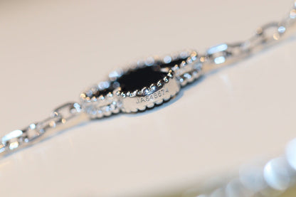 Mysitc CLOVER 20 MOTIFS ONYX DIAMOND SILVER
