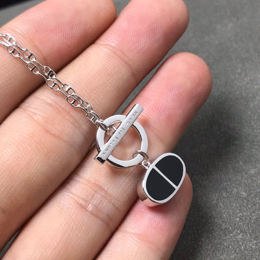 Mysitc CHAINE VERSO BLACK CERAMIC  NECKLACE