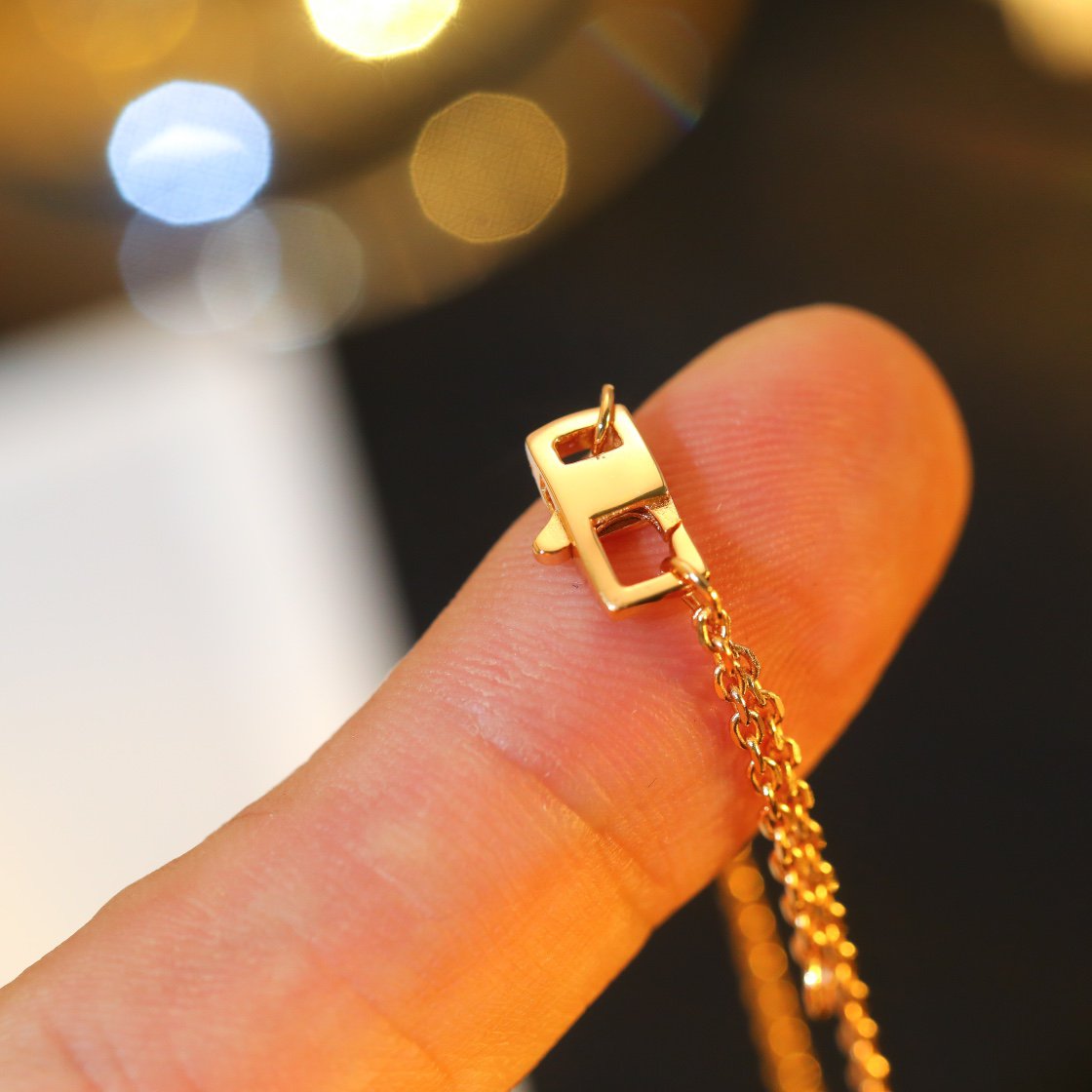 Mysitc STAR AND SUN DIAMOND PINK GOLD NECKLACE