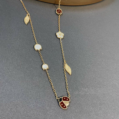 Mysitc LUCKY SPRING 15 MOTIFS GOLD NECKLACE