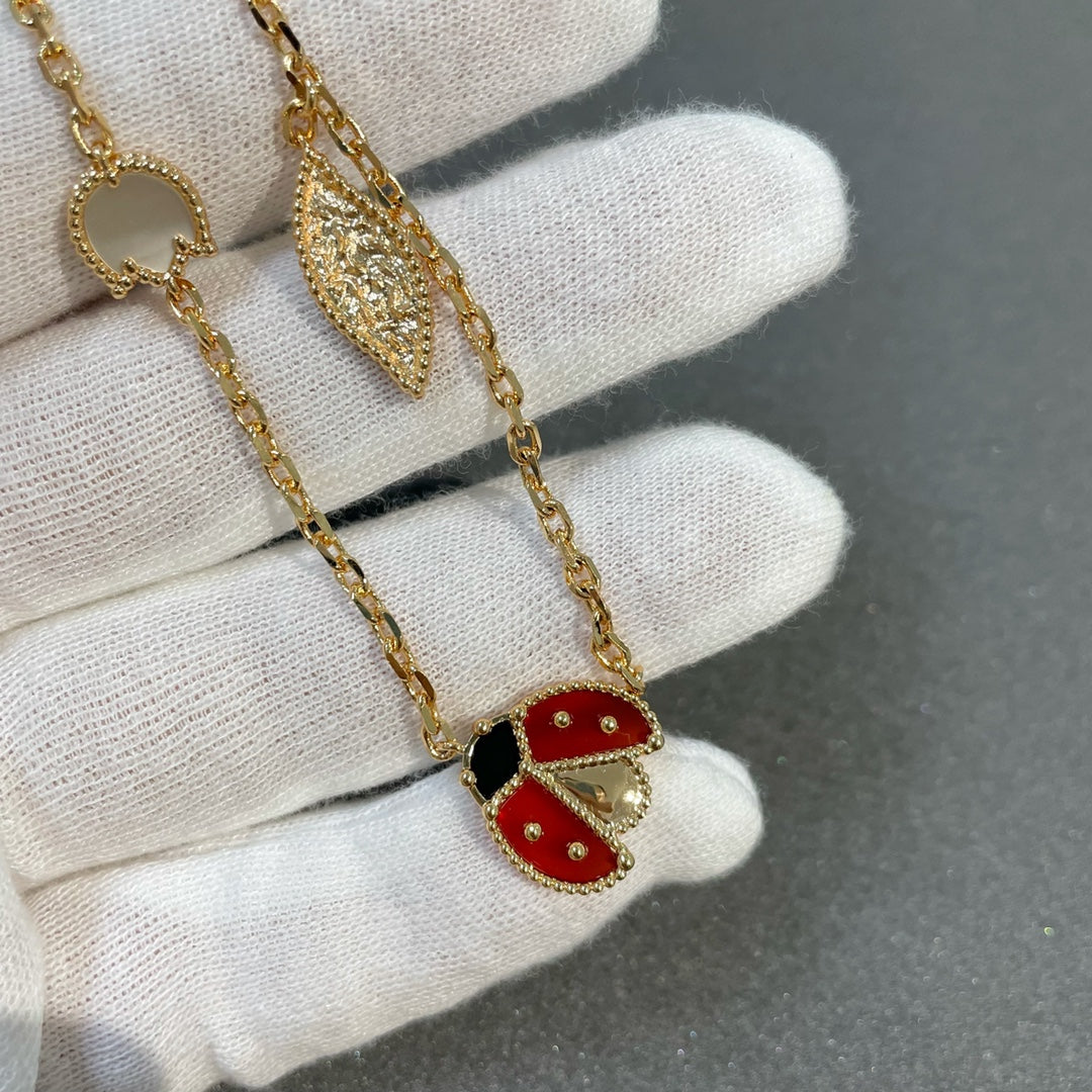 Mysitc LUCKY SPRING 15 MOTIFS GOLD NECKLACE