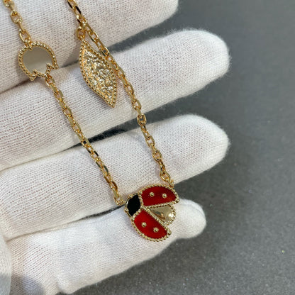 Mysitc LUCKY SPRING 15 MOTIFS GOLD NECKLACE