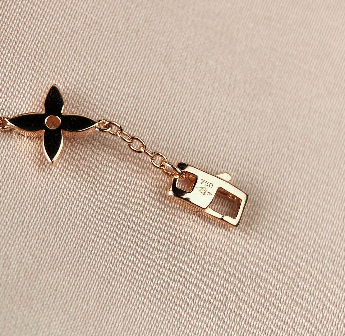 Mysitc STAR AND SUN 7 MOTIFS GOLD BRACELET