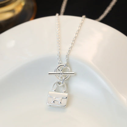 Mysitc POP H PEDANT SILVER NECKLACE