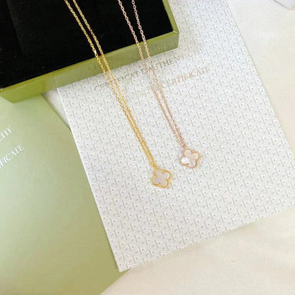 Mysitc CLOVER MINI 9.5MM WHITE MOTHER-OF-PEARL NECKLACE