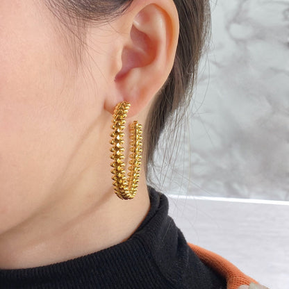 Mysitc CLASH LARGE HOOP EARRINGS