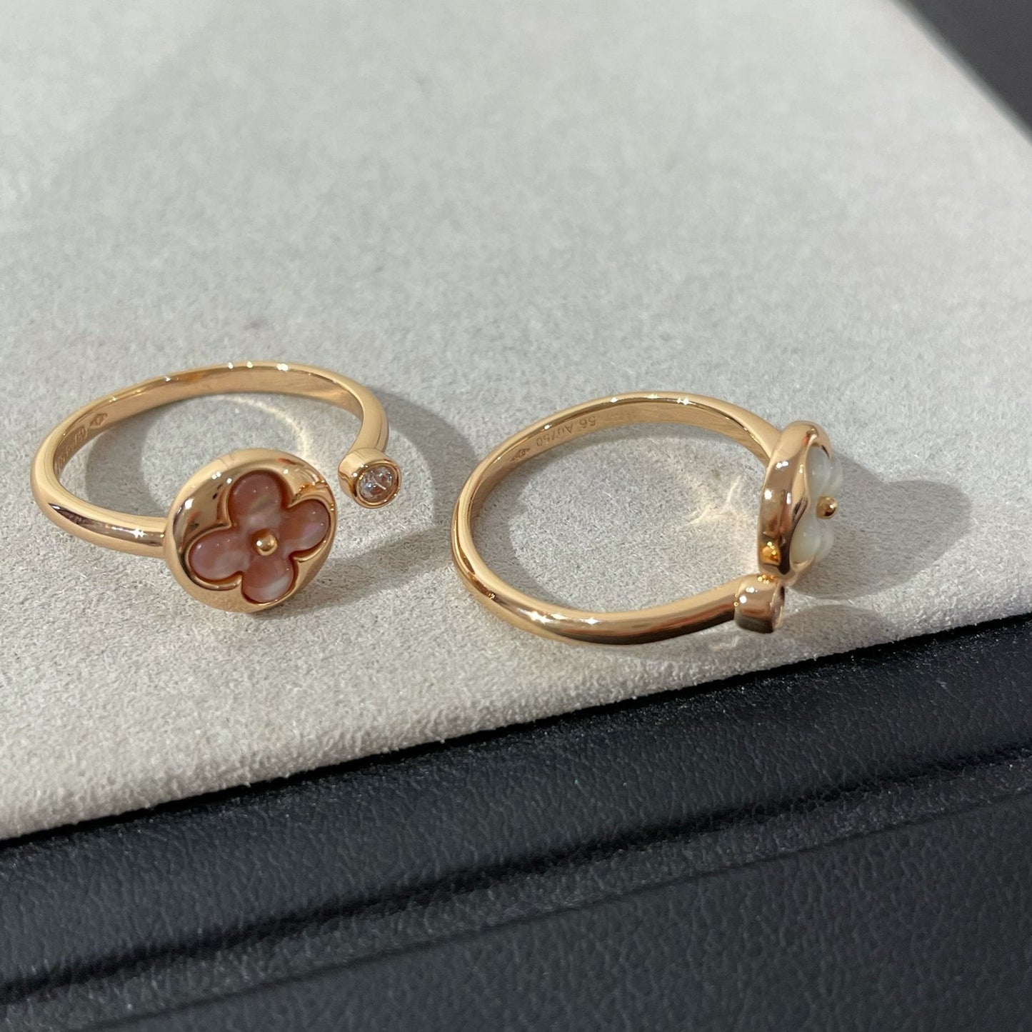 Mystic SUN 1 DIAMOND ROSA PERLMUTT RING