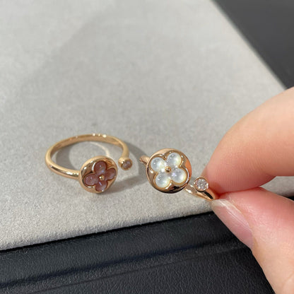 Mystic SUN 1 DIAMOND ROSA PERLMUTT RING